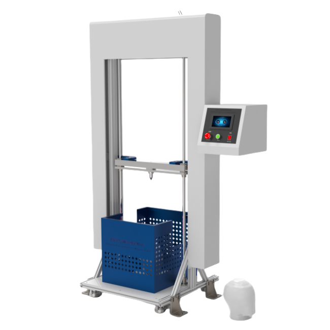 高配版帶觸摸屏消防頭盔耐穿透性能測試儀、摩托車頭盔耐穿透性能測試儀