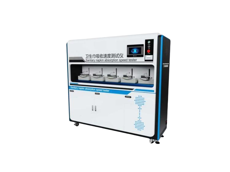 五工位衛(wèi)生巾吸收速度測試儀含回滲量測定